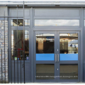 European standard Modern Exterior Aluminium fully glazed Glass Fire-rated Door for entrance